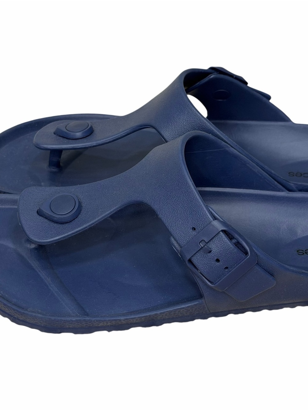 NWOT Maurices Navy Blue EVA Thong Sandals Comfort Footbed Size 11 - Picture 3 of 4